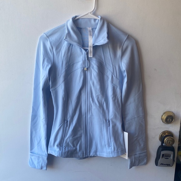 NWT Lululemon Athletica Lululemon Define Jacket Blue Linen - Picture 1 of 14
